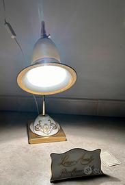 Lume porcellane arte oro zecchino longo