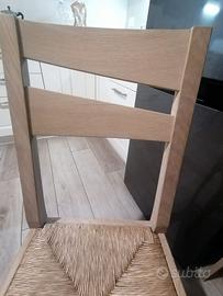 Sedie da cucina legno rovere