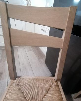 Sedie da cucina legno rovere