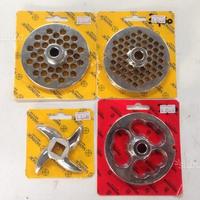 Piastre e coltello trita carne Inox mod 32