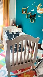 Lettino Raffaello Design Susy Bianca + MATERASSO A