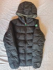 Piumino Save the Duck reversibile nero/verde