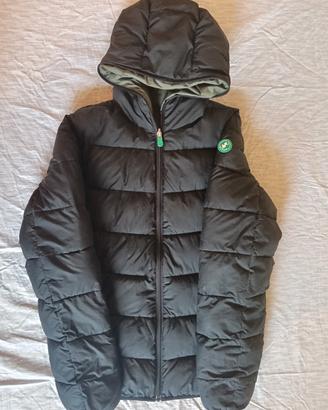 Piumino Save the Duck reversibile nero/verde