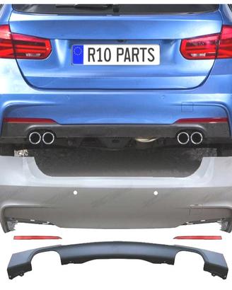 PARAURTI POSTERIORE BMW F30 LOOK M PDC DOPPIO SCAR