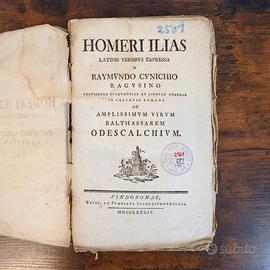 Raimondo Cunich Homeri Ilias 1784 Vienna - Iliade