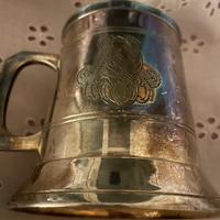 Vintage Boccale Old Sheffield monogrammi A-S