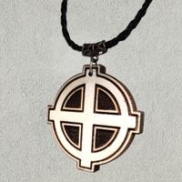 Collana croce celtica in legno