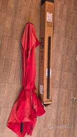ombrellone da giardino Avea rosso compresa Base