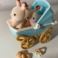 Gemelli Coniglio Cioccolato e carrozzina – 5432