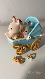 Gemelli Coniglio Cioccolato e carrozzina – 5432