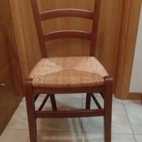 Sedia legno impagliata