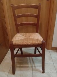 Sedia legno impagliata