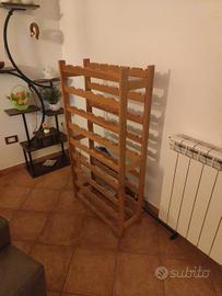 Portabottiglie in legno massello