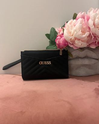 Pochette da polso nera e oro, Guess originale