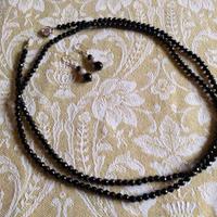 Collana e orecchini in onice ed argento