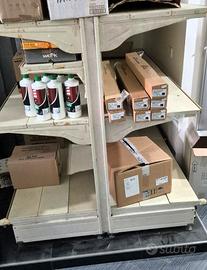 GONDOLA SCAFFALE BIANCO 4 METRI LINEARI