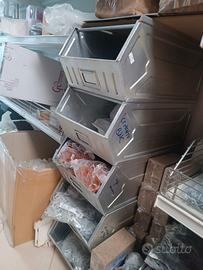 PORTA MINUTERIA IN ACCIAIO A BOCCA DI LUPO