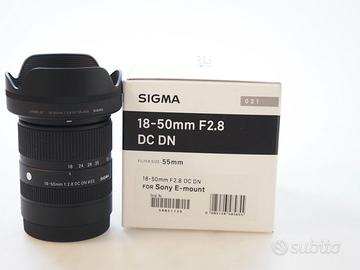 SIGMA 18-50 F 2.8 DC DN X SONY