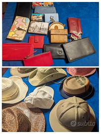 Cappelli donna, portafogli griffati in unico lotto
