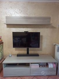 RIBASSATO - Mobile Soggiorno Porta TV + Mensola