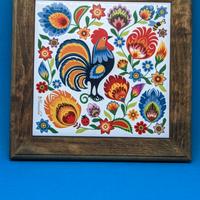 Mattonella Sottopentola 20x20 cm legno e ceramica