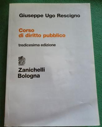 Corso di diritto pubblico Rescigno