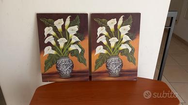 Stampe fiori su cartone