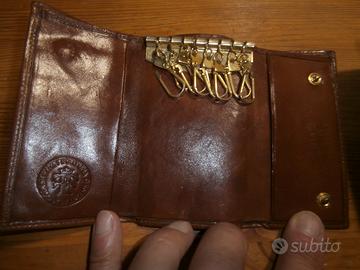 Portachiavi-portafoli pelle