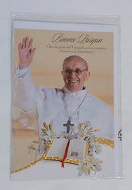 Biglietto Papa Francesco Buona pasqua Sigillato