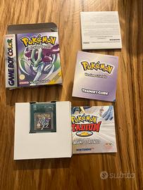Pokemon cristallo game boy color completo