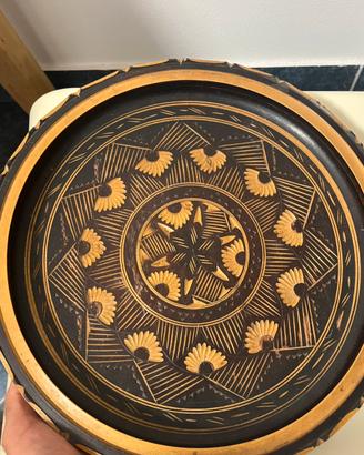 Piatto artigianale in legno