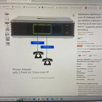 Adattatore telefonico voip rete