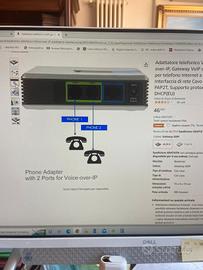 Adattatore telefonico voip rete