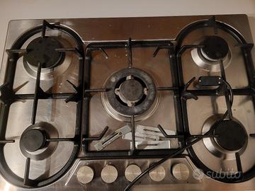 piano cottura in ghisa 5 fuochi