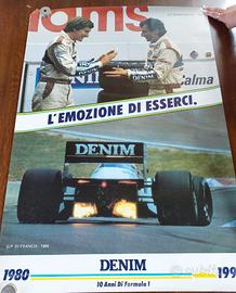 Poster F1 Williams FW12C 1980 1990 Patrese