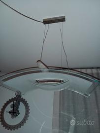  SOSPENSIONE RETTANGOLARE IN VETRO CURVO