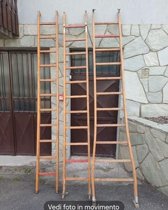 scala in legno a tre elementi