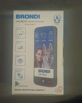 Telefono Brondi per anziani - Amico smartphone poc