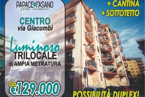 CENTRO: grande Trilocale, piano alto