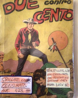 Fumetto Tex Spillato 478 Non Censurato