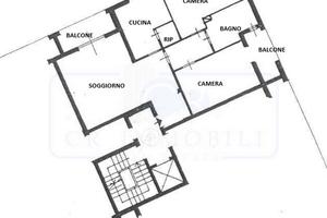 TRILOCALE NON ARREDATO IN CENTRO