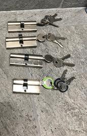 4 Cilindri doppi per serratura porta