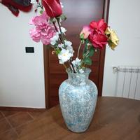 Vaso Vintage in Vetro Artistico Satinato 