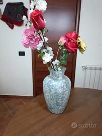 Vaso Vintage in Vetro Artistico Satinato 