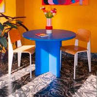 Tavolo Rotondo Blu