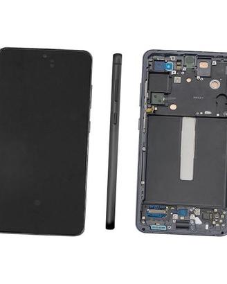 Display OLED Samsung S21 5G con frame nero nuovo