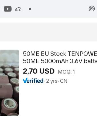 21700 TEN POWER 50ME 5000mAh