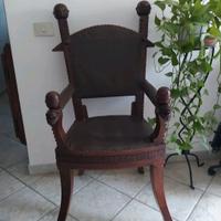 poltrona trono inizio 900