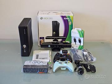 Xbox 360 Slim 4GB + Kinect + 2 Joypad + Giochi