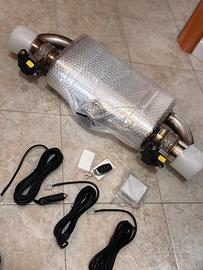 Marmitta con doppia valvola 76mm